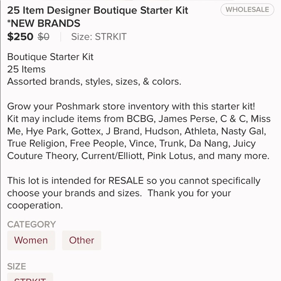 #1 POSH Starter Kits 25 Items All [NWT] + Moly Mailers |5🌟🔝RATED |🌟🔝SELLER - Picture 5 of 15